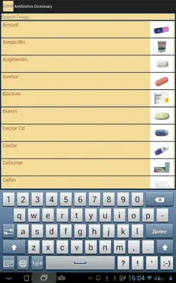 Antibiotics Dictionary android App screenshot 1